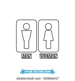 Man and Woman Icon Vector