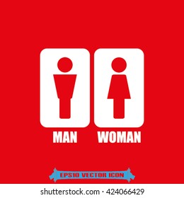 Man and Woman Icon Vector
