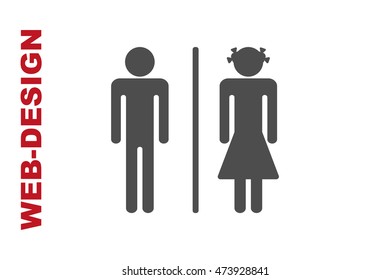Man and Woman Icon Vector