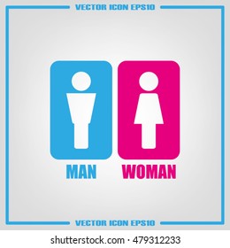 Man and Woman Icon Vector