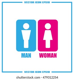 Man and Woman Icon Vector