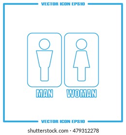 Man and Woman Icon Vector