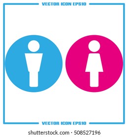 Man and Woman icon vector