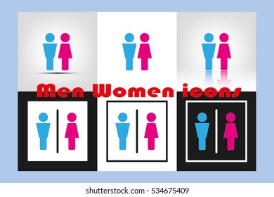 Man and Woman icon vector