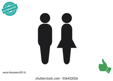 Man and Woman icon vector.