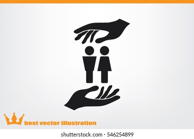 Man and Woman Icon Vector