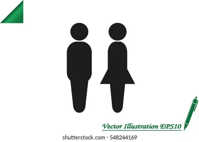 Man and Woman icon vector