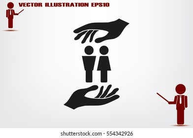 Man and Woman Icon Vector
