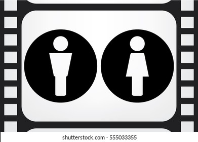 Man and Woman icon vector