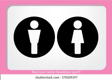 Man and Woman icon vector