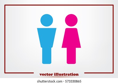 Man and Woman icon vector