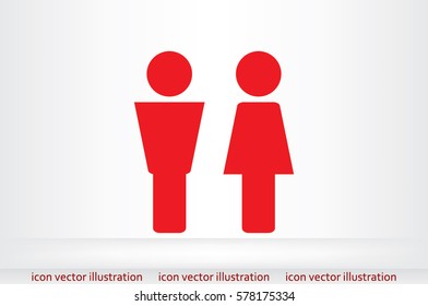 Man and Woman icon vector.