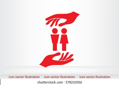 Man and Woman Icon Vector.