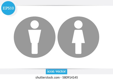 Man and Woman icon vector.