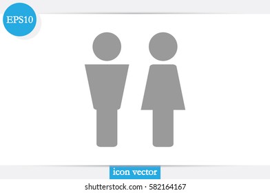 Man and Woman icon vector.