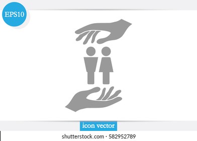 Man and Woman Icon Vector.
