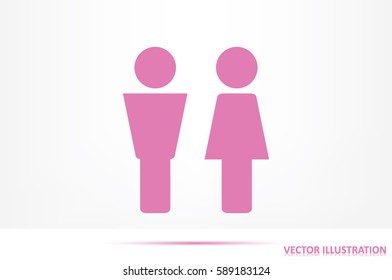 Man and Woman icon vector