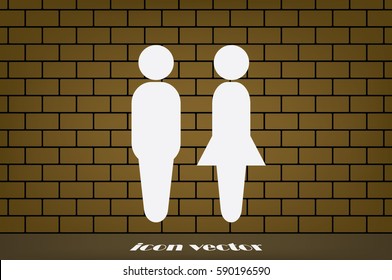 Man and Woman icon vector