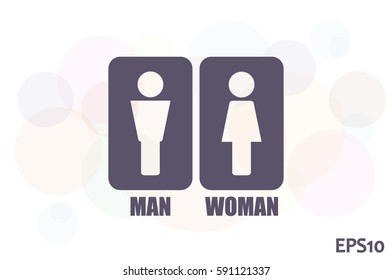 Man and Woman Icon Vector