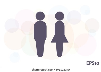 Man and Woman icon vector