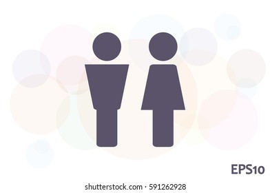 Man and Woman icon vector