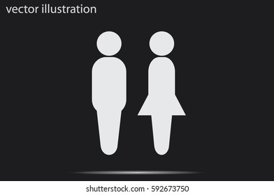 Man and Woman icon vector.