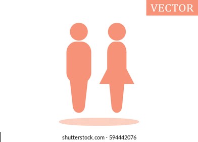 Man And Woman Icon Vector.