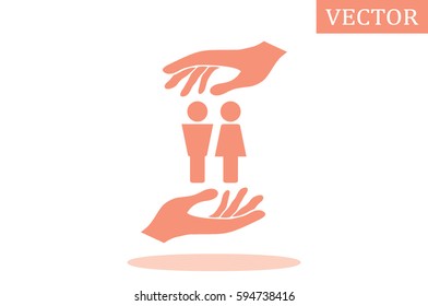 Man and Woman Icon Vector