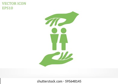 Man and Woman Icon Vector.