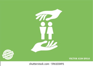 Man and Woman Icon Vector