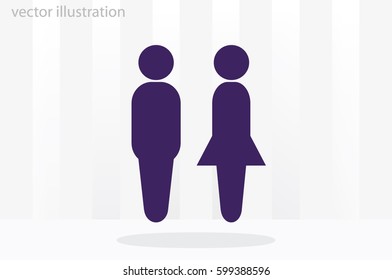 Man and Woman icon vector