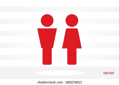 Man and Woman icon vector