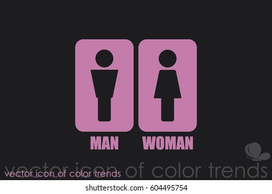 Man and Woman Icon Vector