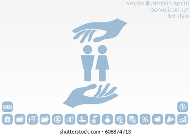 Man and Woman Icon Vector
