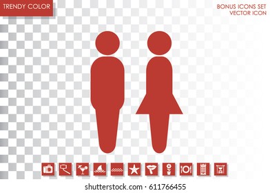 Man and Woman icon vector