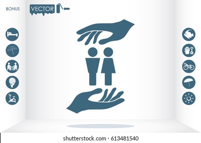 Man and Woman Icon Vector