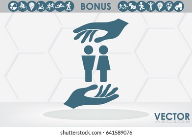 Man and Woman Icon Vector
