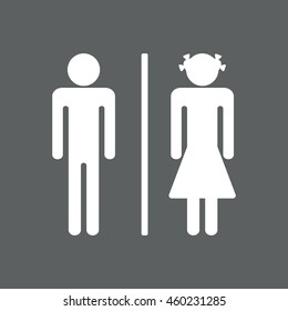 man and woman icon, vector, icon flat