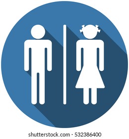 Man and Woman Icon Vector flat design style