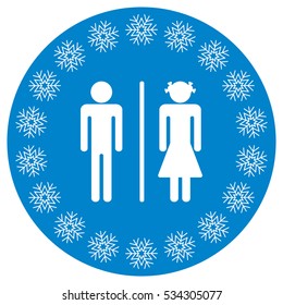 Man and Woman Icon Vector flat design style