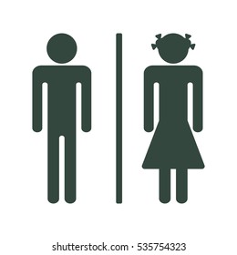 Man and Woman Icon Vector flat design style