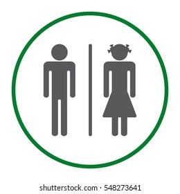 Man and Woman Icon Vector flat design style