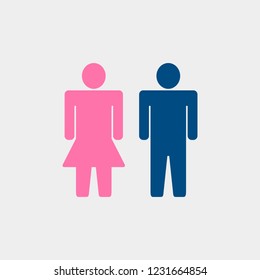 man and woman icon, vector illustration, eps 10