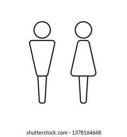 man and woman icon- vector illustration