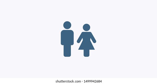 Man And Woman Icon Vector Illustration