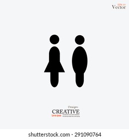 Man and Woman icon. vector illustration.