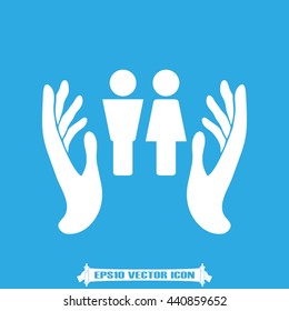 Man and Woman icon vector illustration eps10