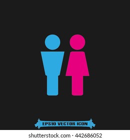 Man and Woman icon vector illustration eps10.
