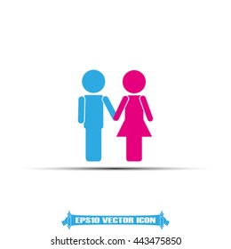 man and woman icon vector illustration eps10.
