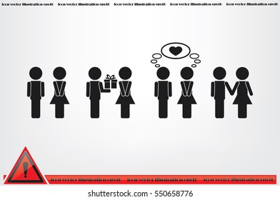 man and woman icon vector illustration.